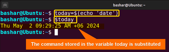 using variable substitution as an alternative to "eval" command