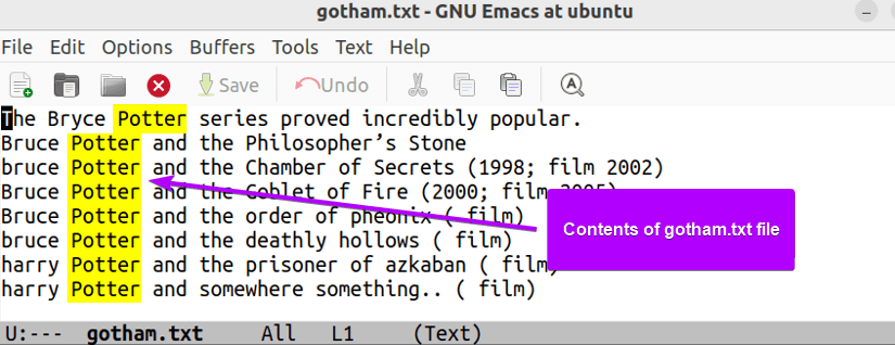 contents of gotham.txt file 