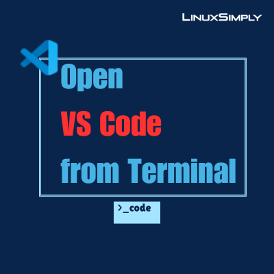 Open VSCode from terminal.