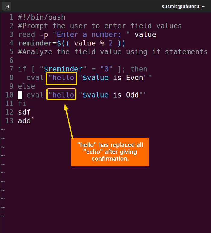 vim is replacing found matches after the confirmation from the user