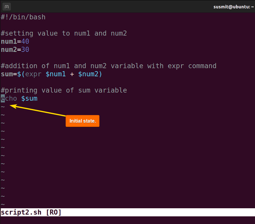 file to edit in Vim