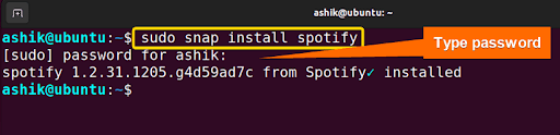 snapcraft install spotify