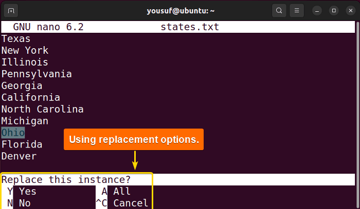 8-Using replacement options