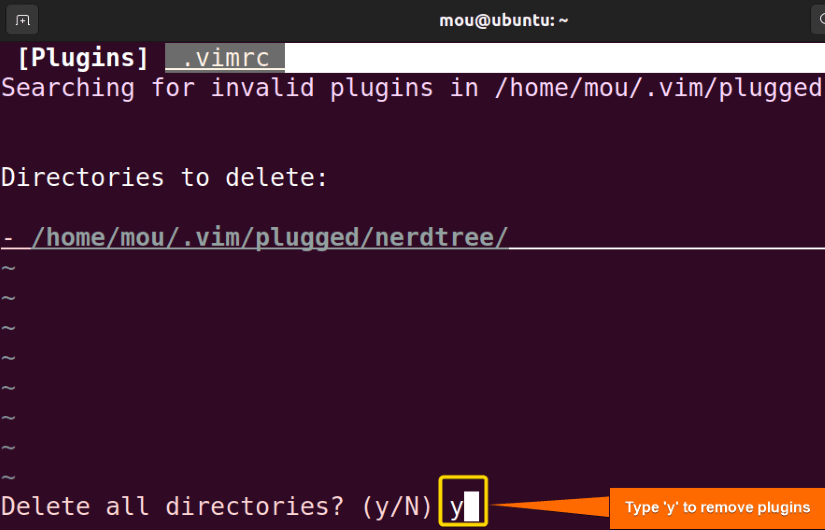 remove vim nerdtree plugin2