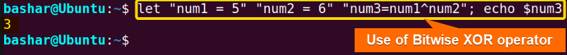 9 using Bitwise XOR operator